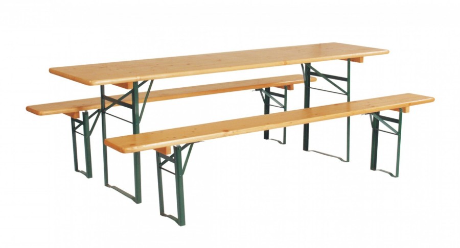 EQUIPO Ferrino | Foldable Table With 2 Benches Cm. 220 X 80 X 78