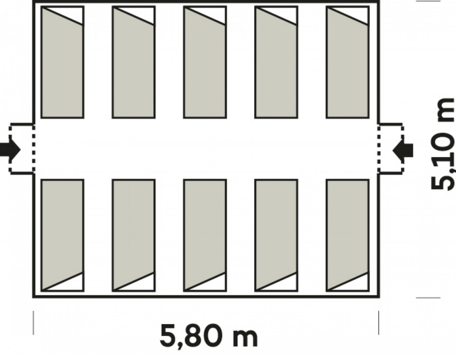 EQUIPO Ferrino | Tent Montana 29 M.5,1 X 5,80