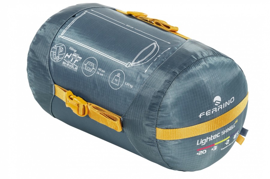 EQUIPO Ferrino Sintético | Sleepingbag Lightech Shingle Sq Zip Right Blue